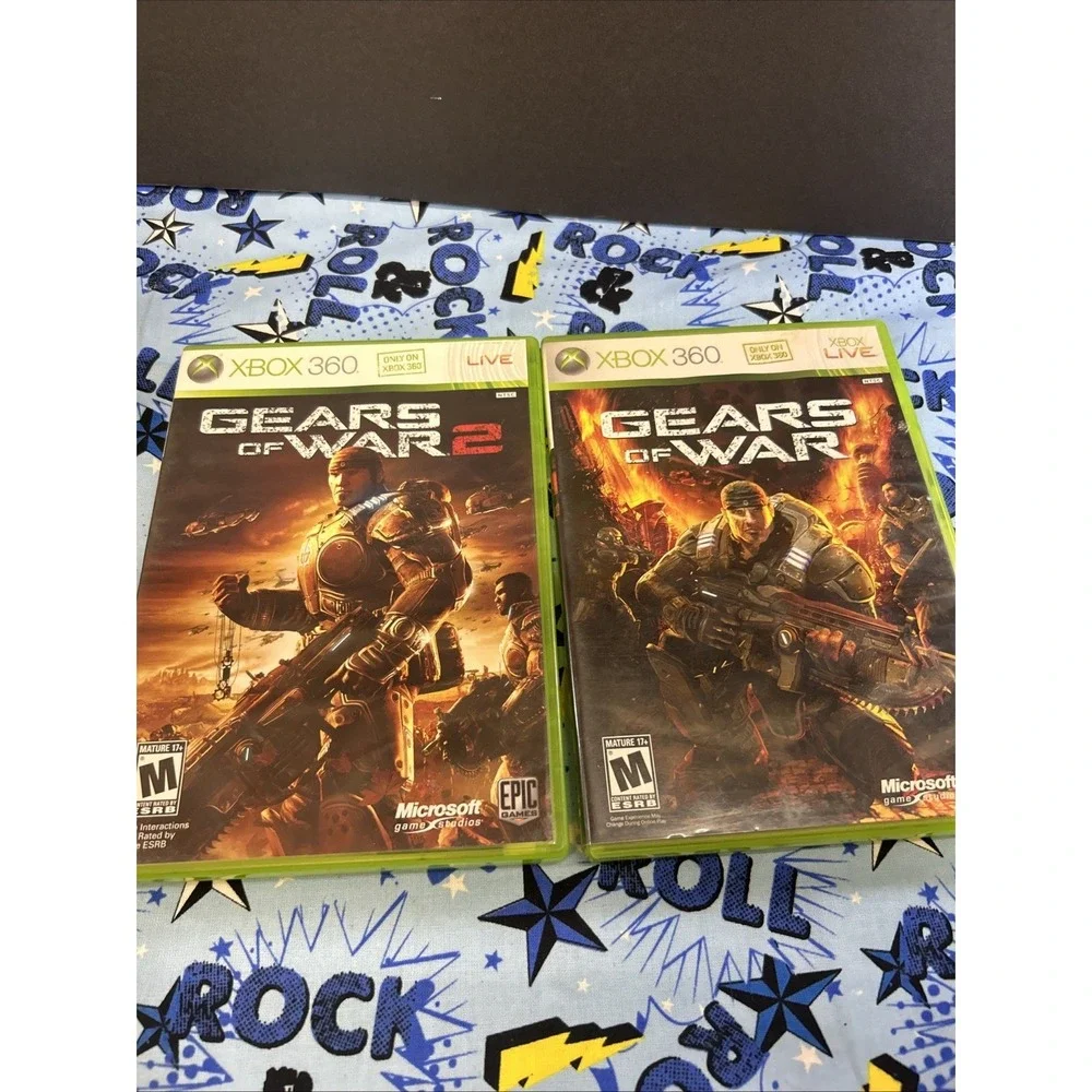 Gears of War‎ 1 And 2 Lot(Microsoft Xbox 360, 2006) Cib